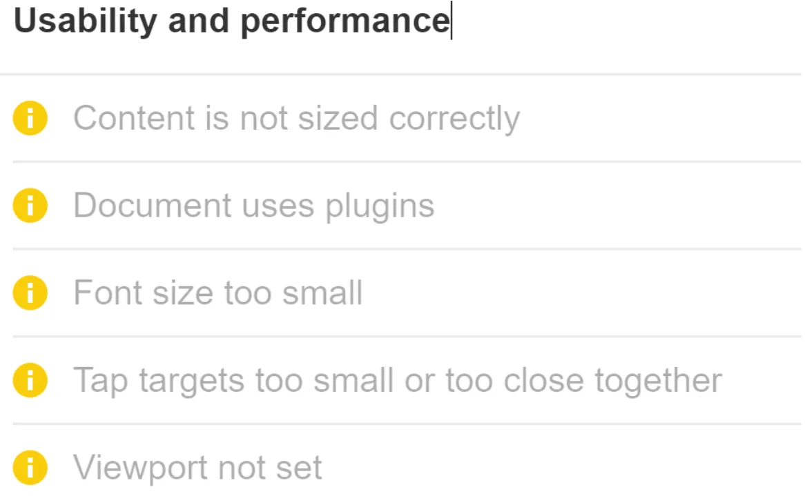 Ahrefs Site Audit 中的移动 SEO 问题