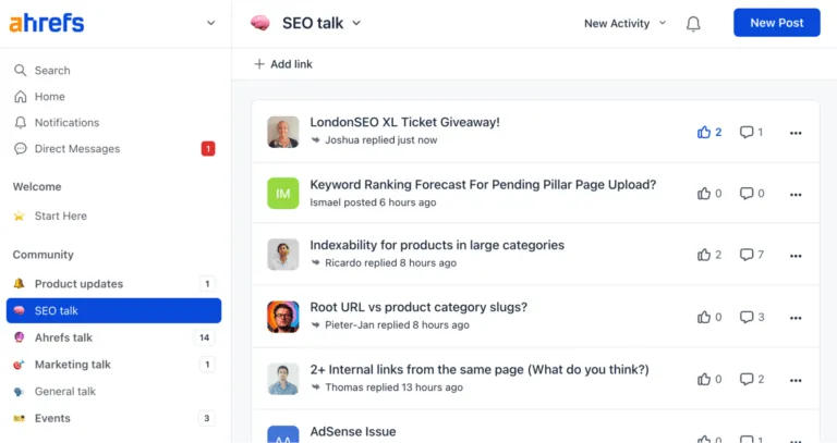 我们的私密社区 Ahrefs Insider
