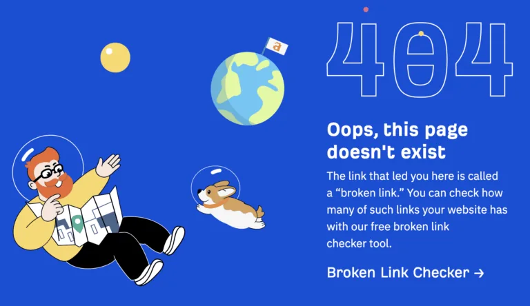 ahrefs.com 上的一个 404 页面