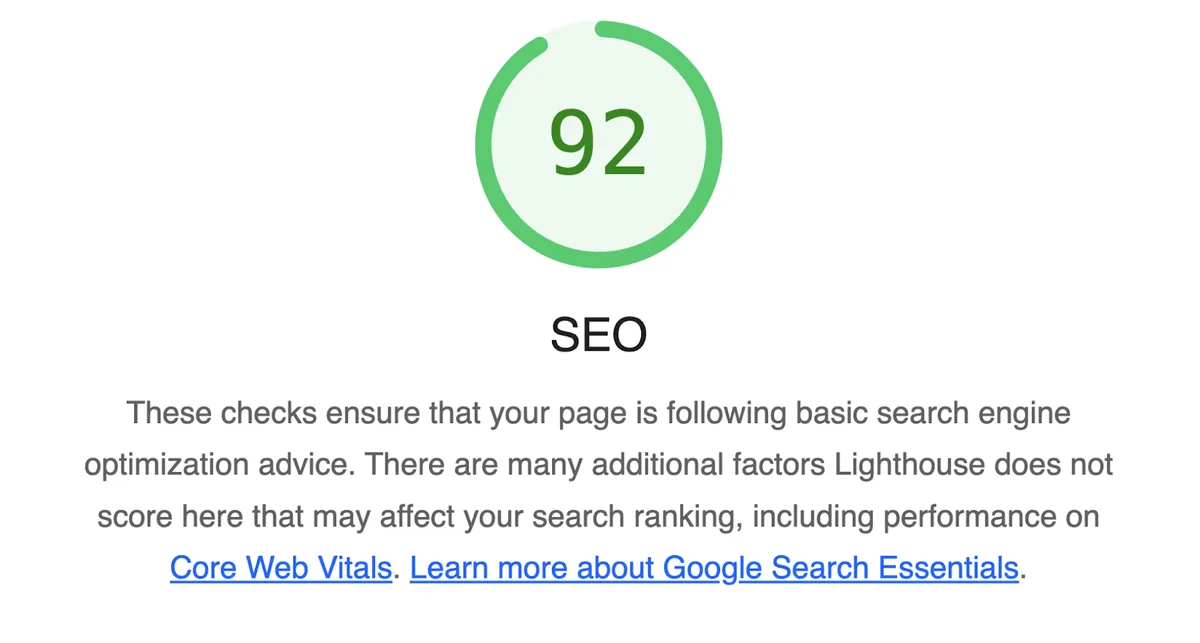 SEO 得分