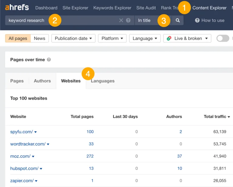 如何寻找客座文章机会,来自 Ahrefs 的 Content Explorer