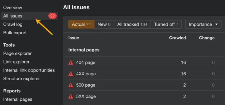 如何在 Site Audit 中自定义问题报告。