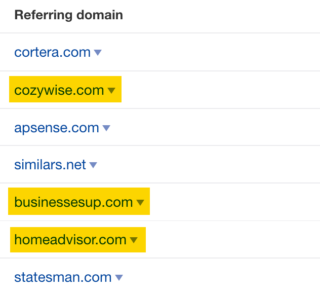 用 Ahrefs 的 Link Intersect 工具查找目录网站