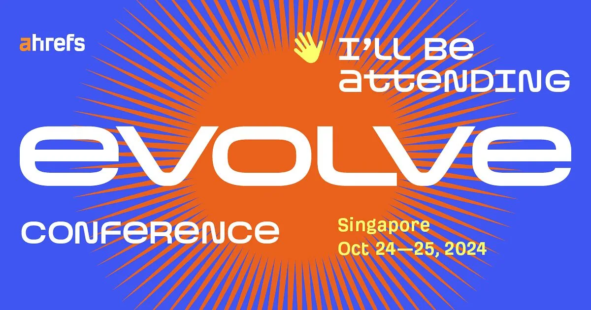 我们为参会者制作的社交媒体卡片，用于分享他们将参加 Evolve